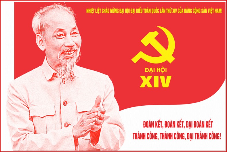 Chào mừng Đại hội đại biểu toàn quốc lần thứ XIV của Đảng