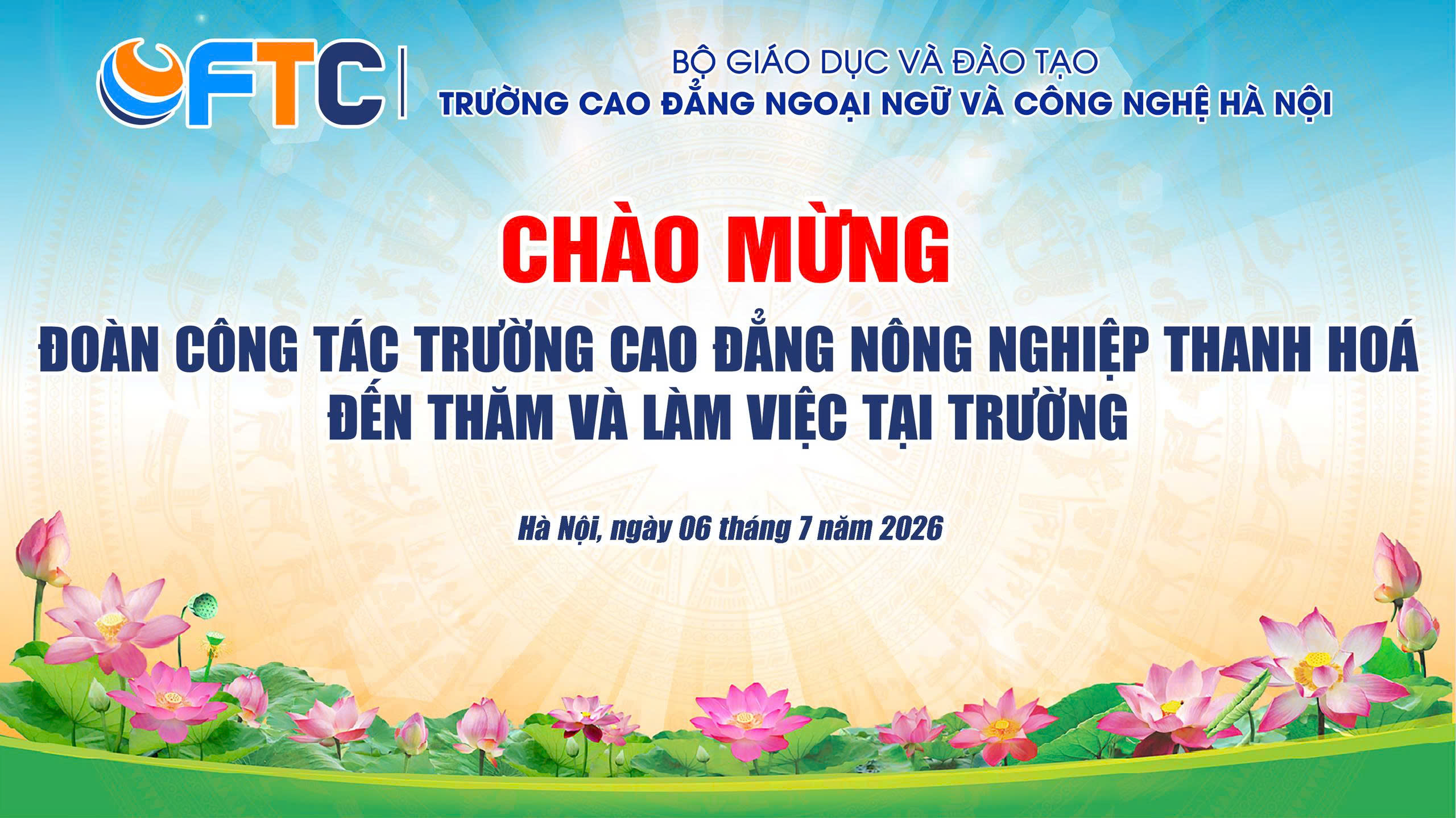 Trường Cao đẳng Nông nghiệp Thanh Hóa đến thăm và làm việc tại FTC: Hợp tác nâng cao chất lượng đào tạo