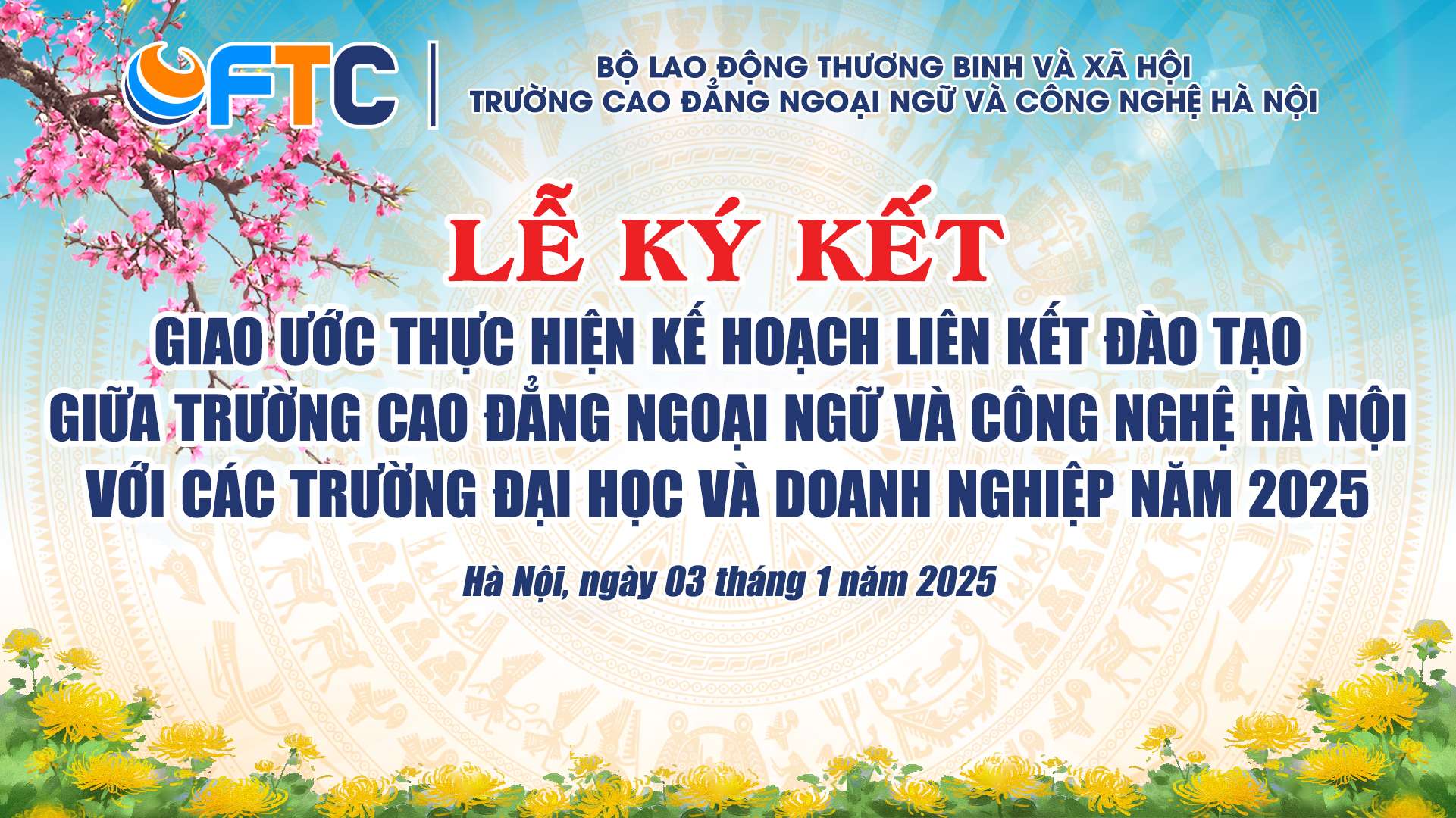 Ký kết giao ước thực hiện kế hoạch liên kết đào tạo