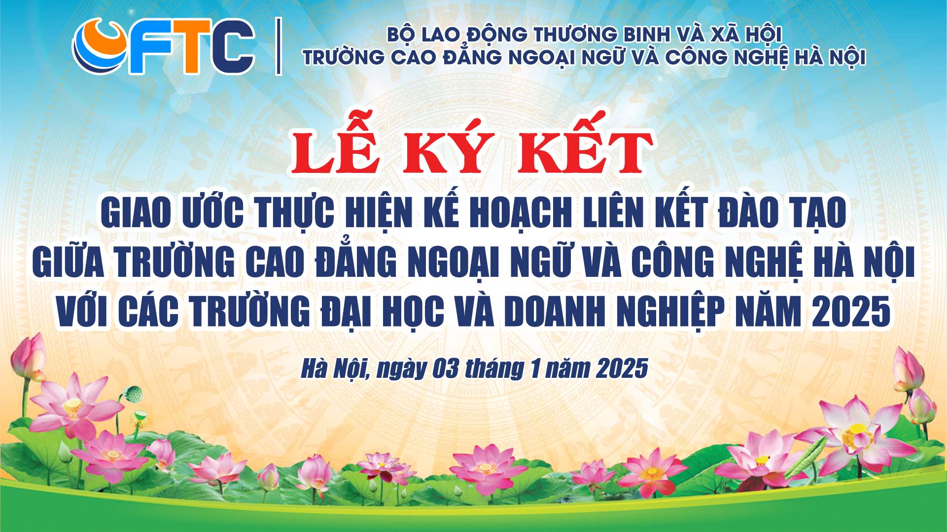 Ký kết giao ước thực hiện kế hoạch liên kết đào tạo