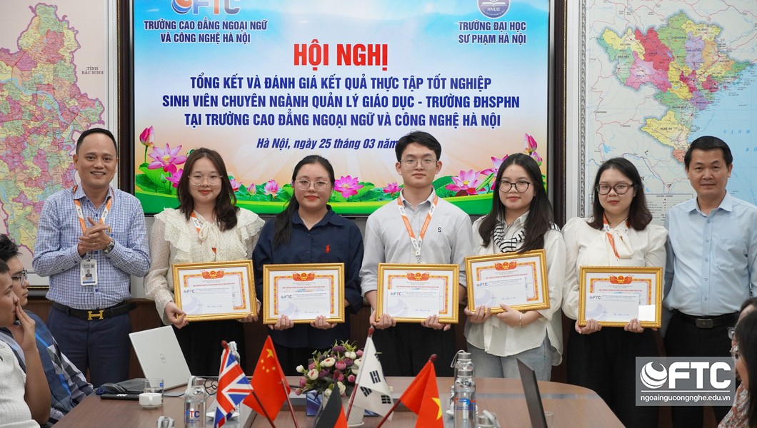 Tăng cường gắn kết đào tạo: Hội nghị tổng kết thực tập tốt nghiệp sinh viên Quản lý Giáo dục – ĐHSP Hà Nội tại FT