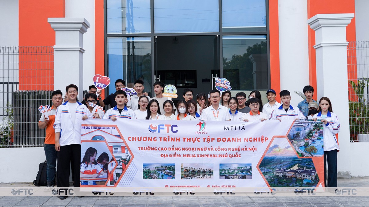Sinh viên ngành Tiếng Anh FTC trải nghiệm môi trường làm việc quốc tế tại Melia Vinpearl Phú Quốc