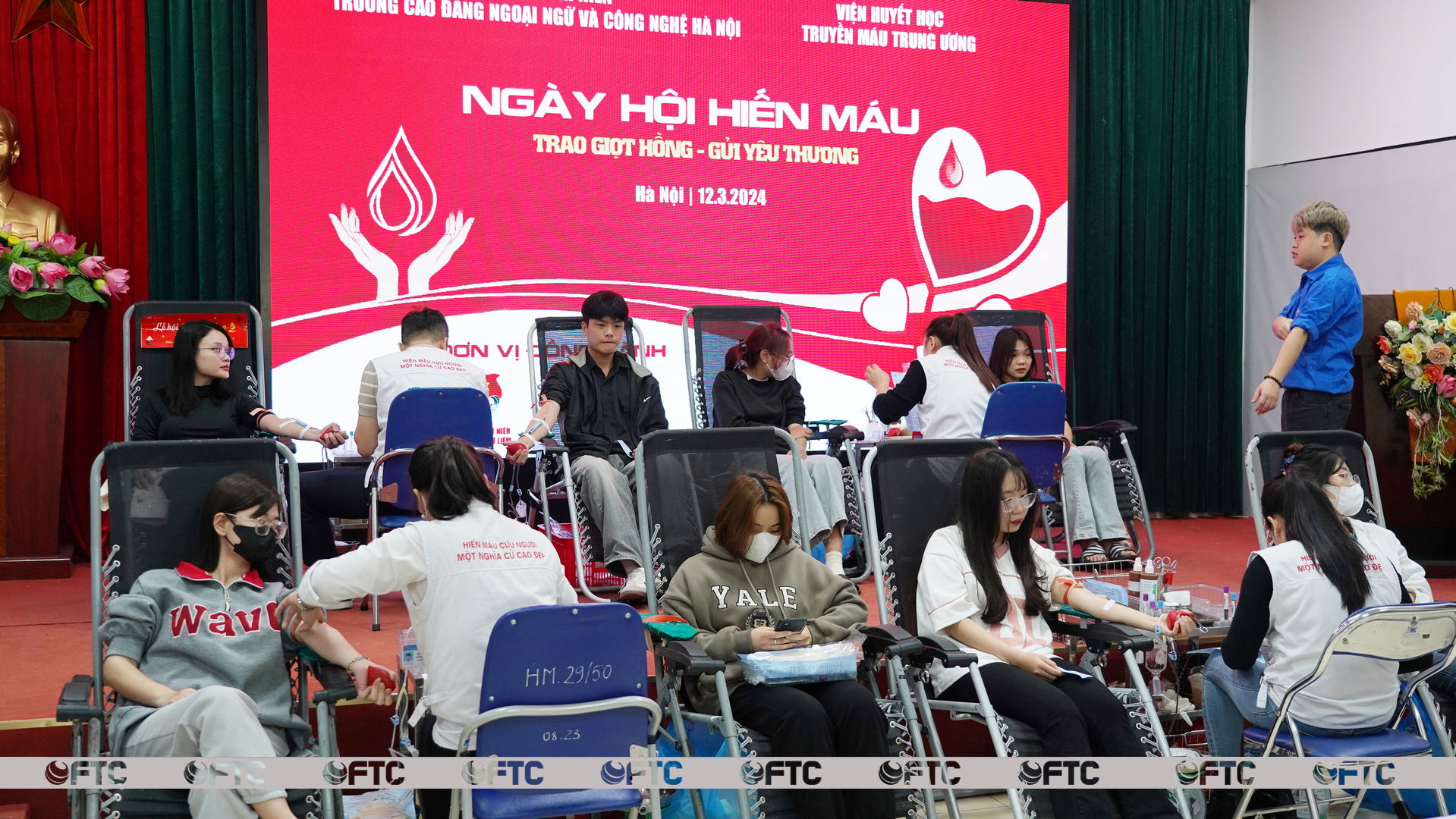 Ngày hội Hiến máu tình nguyện năm học 2023 - 2024 tại FTC