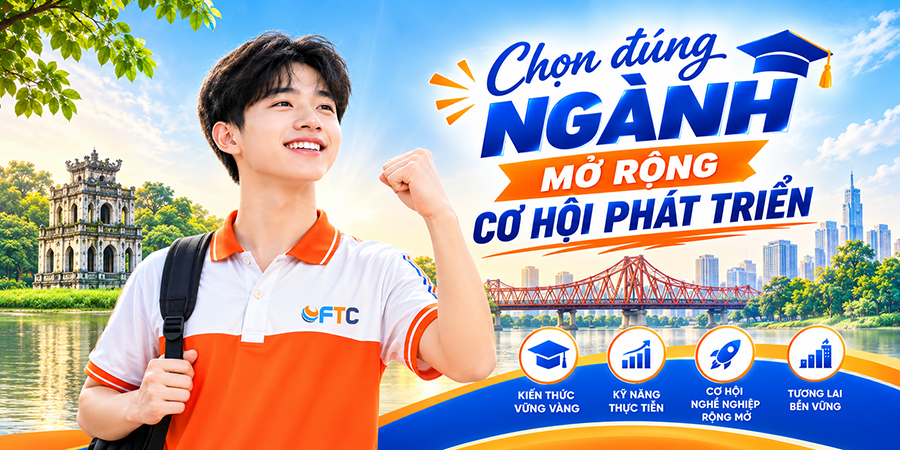 Chính sách hỗ trợ 100% học phí đối với các ngành, nghề trọng điểm năm 2026 tại FTC