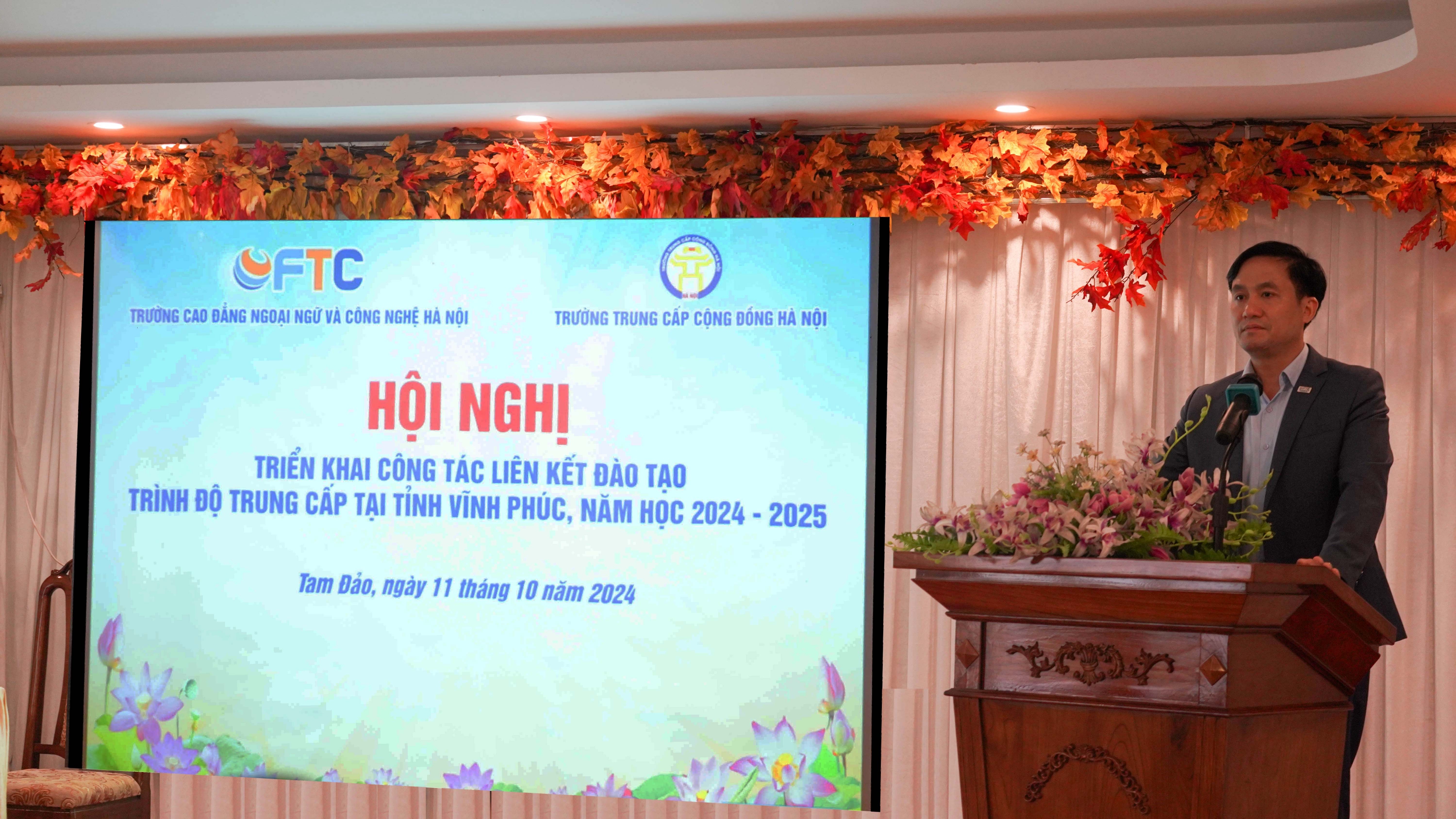 Hội nghị triển khai công tác liên kết đào tạo trình độ trung cấp, năm học 2024-2025 tại tỉnh Vĩnh Phúc