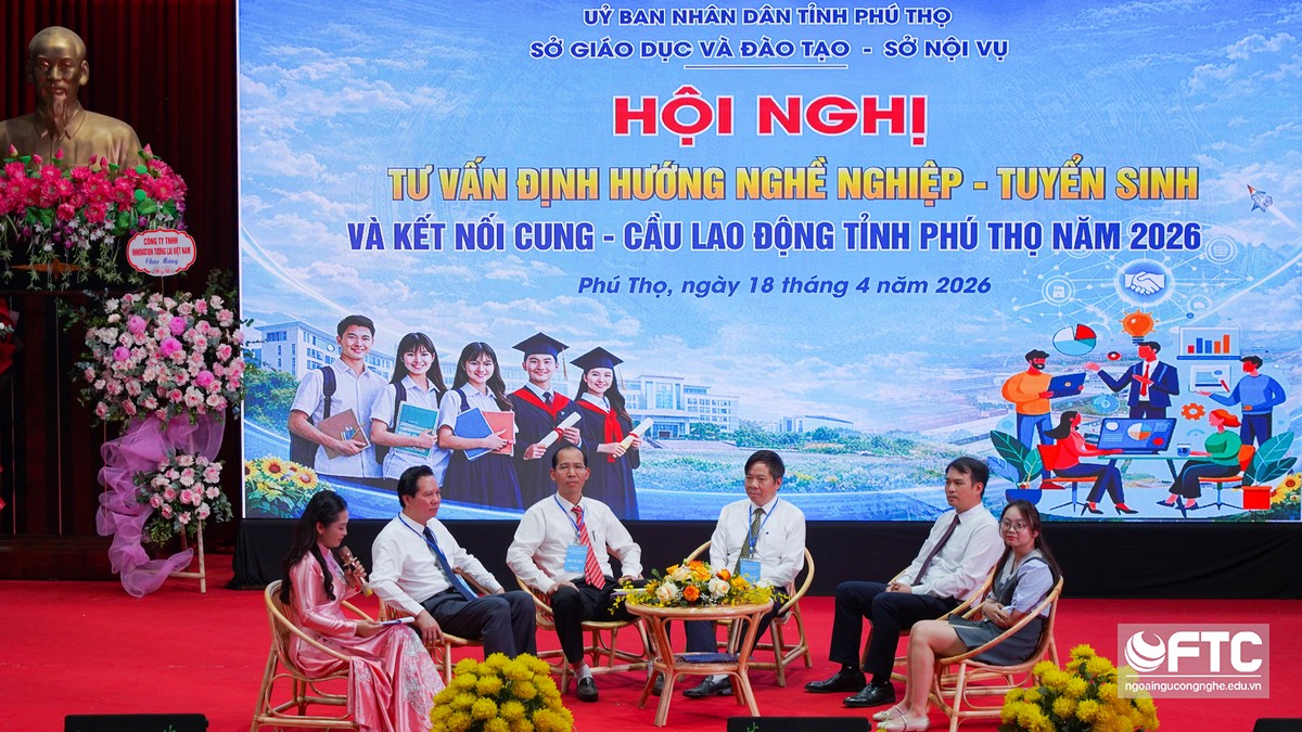 Xây dựng cầu nối giữa giáo dục và doanh nghiệp: FTC tham gia Hội nghị tư vấn hướng nghiệp tại Phú Thọ.