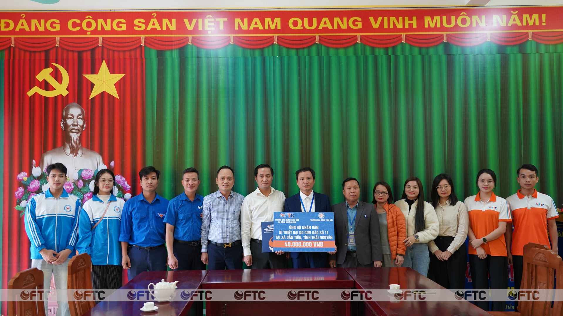 Lan tỏa yêu thương: FTC và HMC (Cơ sở Mỹ đình) cùng chung tay ủng hộ nhân dân tỉnh Thái Nguyên sau cơn bão số 11