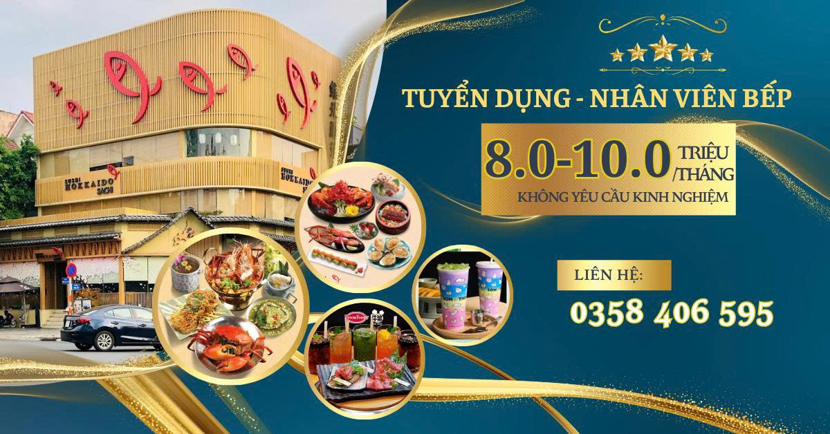 Hệ thống Nhà hàng Nhật tuyển dụng Nhân viên bếp